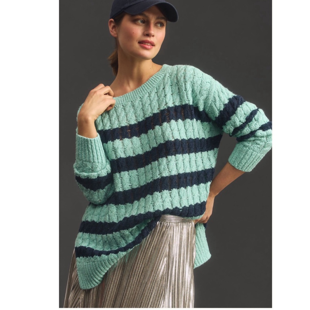 Anthropologie Pilcro Longlined Stitch Jumper New with tags